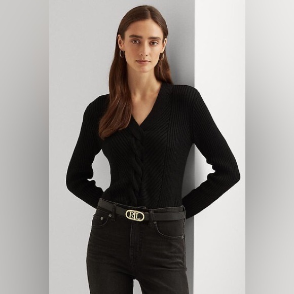 Ralph Lauren Fricklie V Neck Sweater - Picture 2 of 14